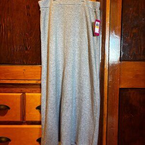 NWT Vince Camuto Velour Crush Gray Maxi Skirt Size Medium
